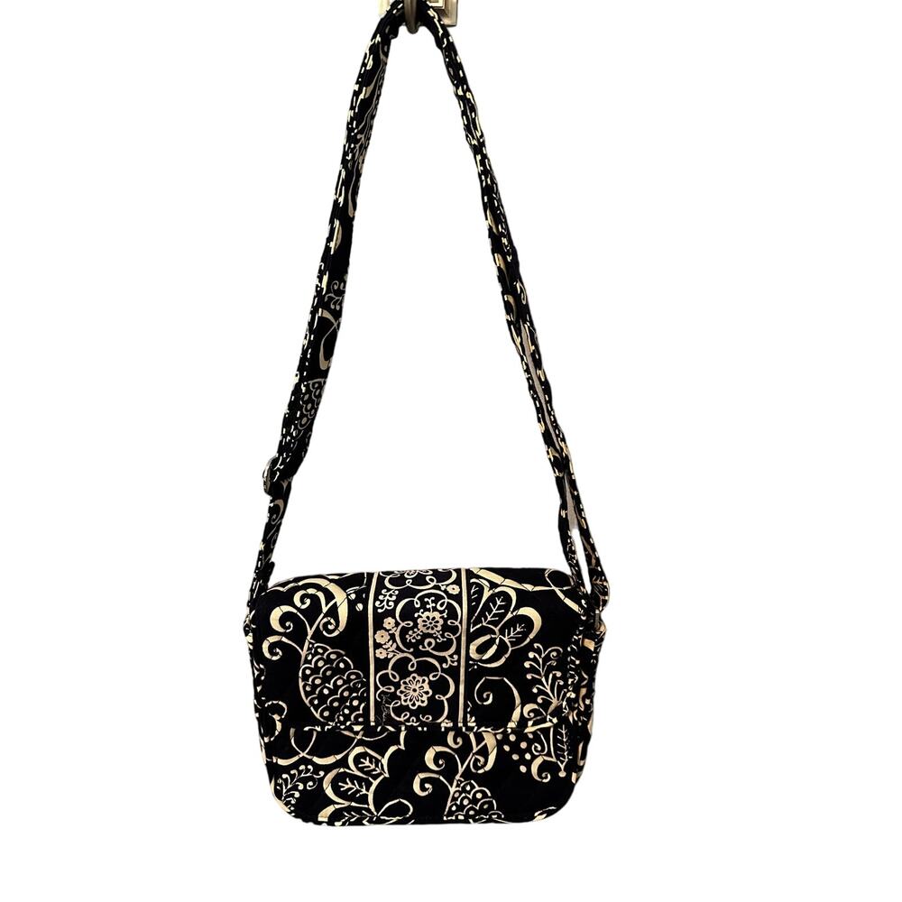 Vera Bradley Twirly Birds (retired) Navy Blue Crossbody Bag Adjustable